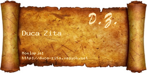 Duca Zita névjegykártya