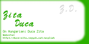 zita duca business card